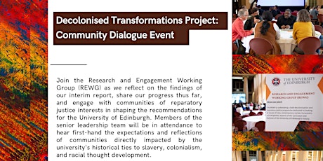 Decolonised Transformations Project: Community Dialogue Event
