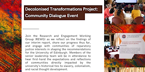 Hauptbild für Decolonised Transformations Project: Community Dialogue Event