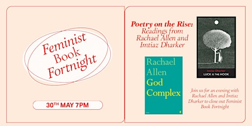Imagen principal de Poetry on the Rise: Readings from Rachael Allen and Imtiaz Dharker