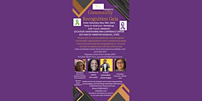 Virtuous Women in Sisterhood Morning workshop / Community Recognition Gala primary image