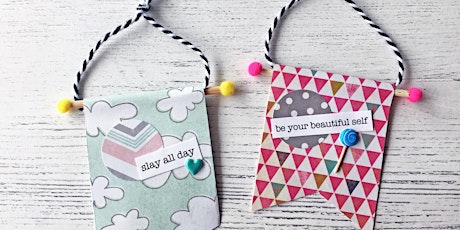 Mini Paper Banner Craft with Positive Affirmations primary image