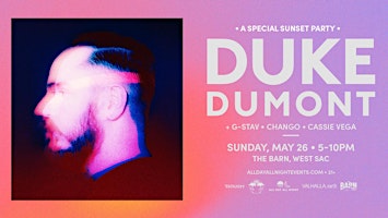 Sunset Party w/ DUKE DUMONT at The Barn primary image