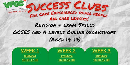 Primaire afbeelding van Exam & Revision Skills Workshop - Voices From Care Cymru