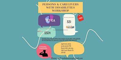 Navigating Benefits:  Persons & Caregivers with Disabilities Workshop primary image