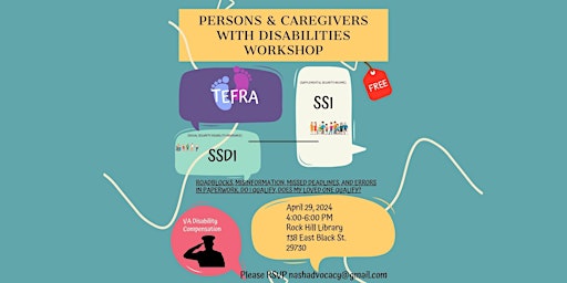 Imagen principal de Navigating Benefits:  Persons & Caregivers with Disabilities Workshop