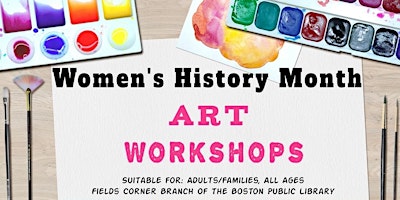 Imagen principal de Art Workshops for Women's History month