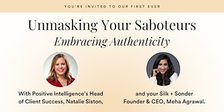 Sonder Social Exclusive Event: Unmasking Your Saboteurs