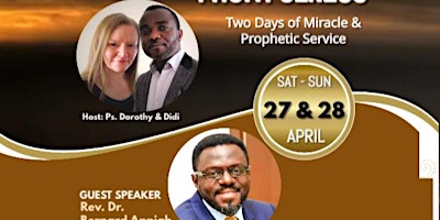 Fruitfulness - 2 Days of Miracle & Prophetic Services primary image