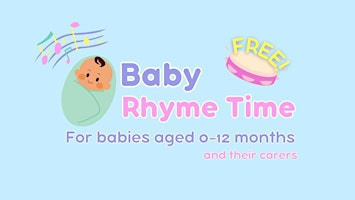 Primaire afbeelding van NEW Baby Rhyme Time (ages 0-12 months) @ Warwick Library - Starting 10/4/24