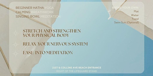 Primaire afbeelding van April 2024  Pink Full Moon Beach Yoga Breathwork Meditation