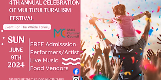 Imagem principal do evento 4th Annual Celebration of Multiculturalism Festival!