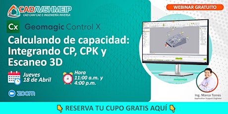 Image principale de Geomagic Control X: Calculo de capacidad; Integrando CP, CPK y escaneo 3D
