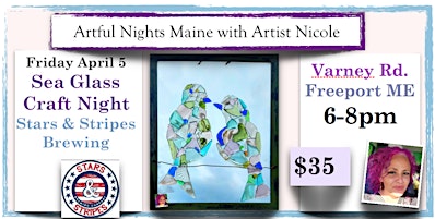 Primaire afbeelding van Sea Glass Craft Night at Stars & Stripes Brewing Co., Freeport
