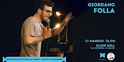 27.05  Giordano Folla - Stand Up Comedy Show @Slow Mill  primärbild