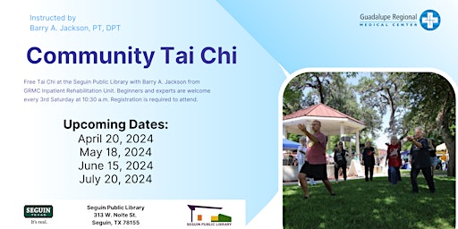 Hauptbild für Community Tai Chi - April  20, 2024