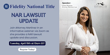 Webinar: NAR Lawsuit Update