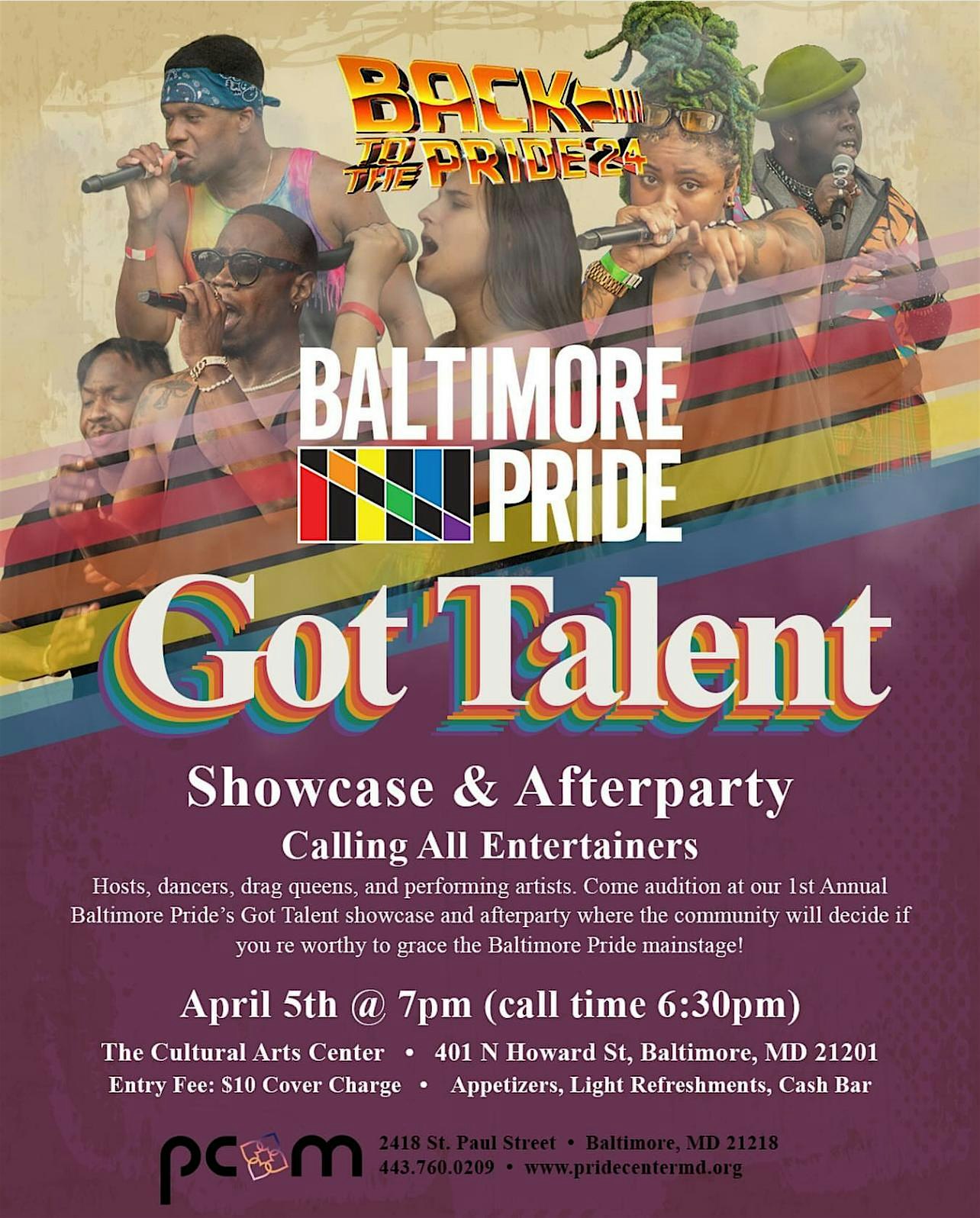Baltimore PRIDE 2024 Got Talent - Showcase & Afterparty