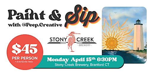 Groovy Lighthouse Paint & Sip @ Stony Creek Brewery in Branford, CT primary image