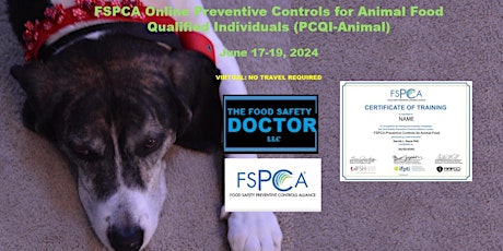 Preventive Controls  Animal Qualified Individuals (PCQI-A) Online Training