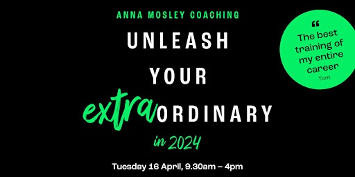 MINDSET MASTERMIND: Unleash your EXTRAordinary in 2024 primary image