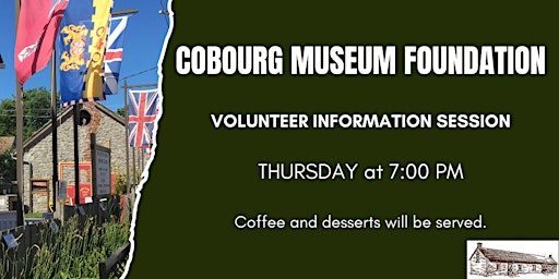 Primaire afbeelding van Cobourg Museum Foundation Volunteer Information Session - Free Tickets