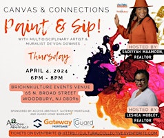 Imagem principal do evento CANVAS & CONNECTIONS REAL ESTATE PAINT & SIP!