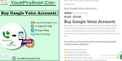 Google voice sell buy - 100% Trusted seller in world primary image