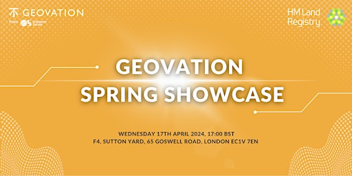 Image principale de Geovation Spring Showcase 2024