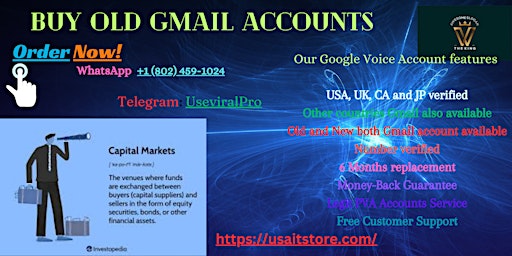 Hauptbild für Top 3 Best Site To Buy Old Gmail Accounts – 100% PVA