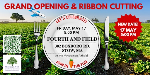 Hauptbild für Fourth and Field Ribbon Cutting and Grand Opening - New Date!