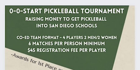 Team Pickleball Fundraiser