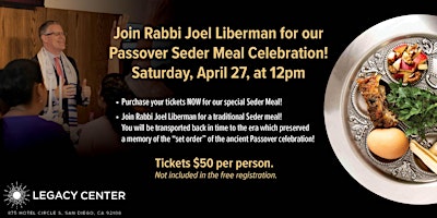 Immagine principale di Passover Seder Meal Celebration! 