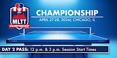 Image principale de Major League Table Tennis | Chicago, IL | April  28, 2024