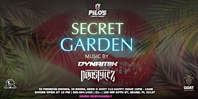 Imagen principal de THE LEGENDARY SECRET GARDEN PARTY AT PILOS