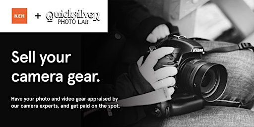 Imagem principal do evento Sell your camera gear (free event) at Quicksilver Photo Lab