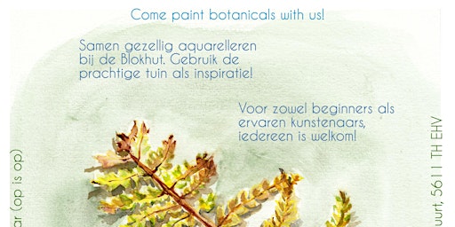 Hauptbild für Watercolor Painting Workshop in Eindhoven, the Blokhut