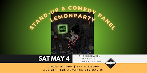 Imagem principal do evento Lemonparty: Stand-Up & Comedy Panel (21+)