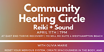 Imagem principal do evento Community Healing Circle | Reiki + Sound