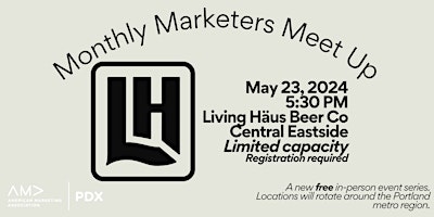 AMA PDX Marketing Meet-Up at Living Häus Beer Co  primärbild