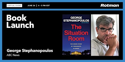 Hauptbild für VIRTUAL EVENT: George Stephanopoulos on 'The Situation Room'