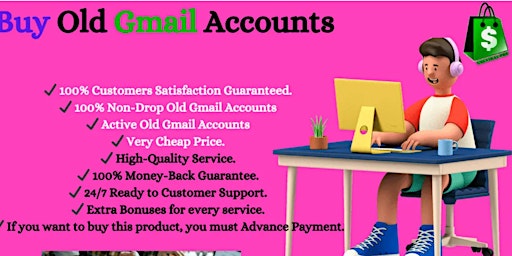 Primaire afbeelding van Buy Old Gmail Accounts - 100% PVA Old & Best Quality...