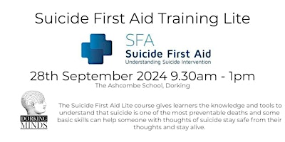 Imagem principal do evento Suicide First Aid Training Lite