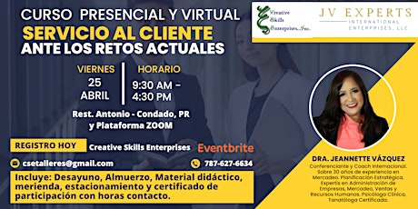 Curso Presencial y Virtual: Servicio al Cliente ante los Retos Actuales