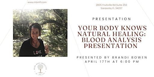 Primaire afbeelding van Your Body Knows Natural Healing: Blood Analysis Presentation