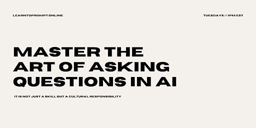 Master The Art of Asking Questions in AI primary image