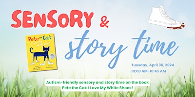 Imagem principal do evento Autism-friendly Sensory & Story Time: Pete the Cat!