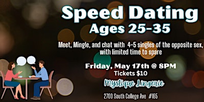 Speed Dating (25-35) at Mystique Lingerie primary image