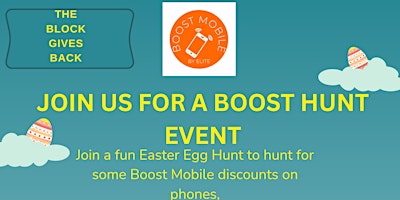 Imagem principal do evento BOOST MOBILE EGG HUNT EVENT