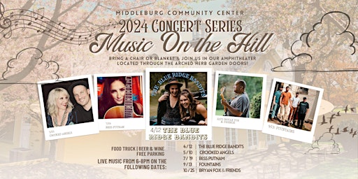 Imagem principal do evento 2024 Middleburg Community Center Free Concert Series