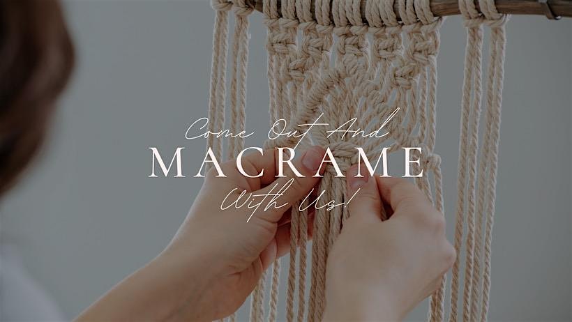 Macrame Class #2 with Macrame Del Rey at CMC Therapy
